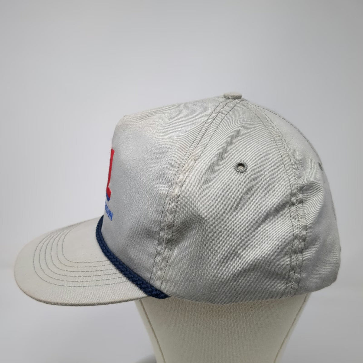 5 Panel Gray Hat One Size XL Transportation Trucking Rope Snapback Made in USA