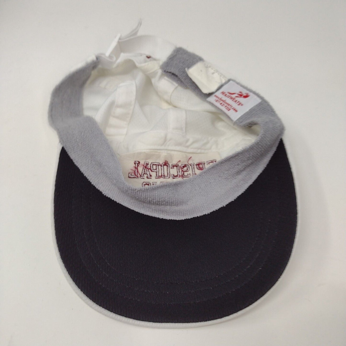 Headsweats Slideback Hat White Episcopal Rowing Witt Embroidered Logo
