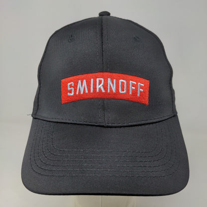 Smirnoff Men's Slideback Hat Black Adjustable Embroidered Logo #21