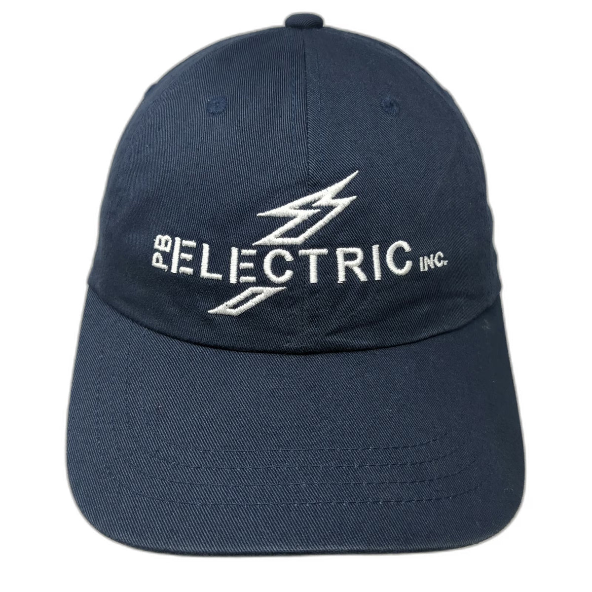 Yupoong Baseball Cap Blue One Size PB Electric Inc Lightning Bolt Slideback Hat