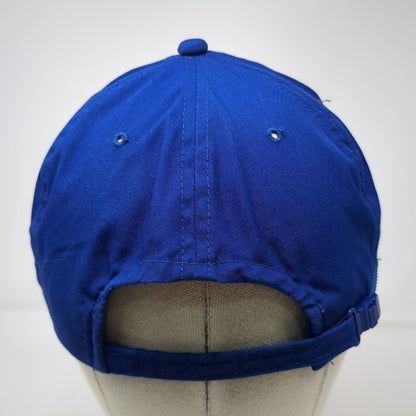 Headmaster 5 Panel Blue One Size Hat Rope Brim AIRE Graphic Logo Adjustable Cap