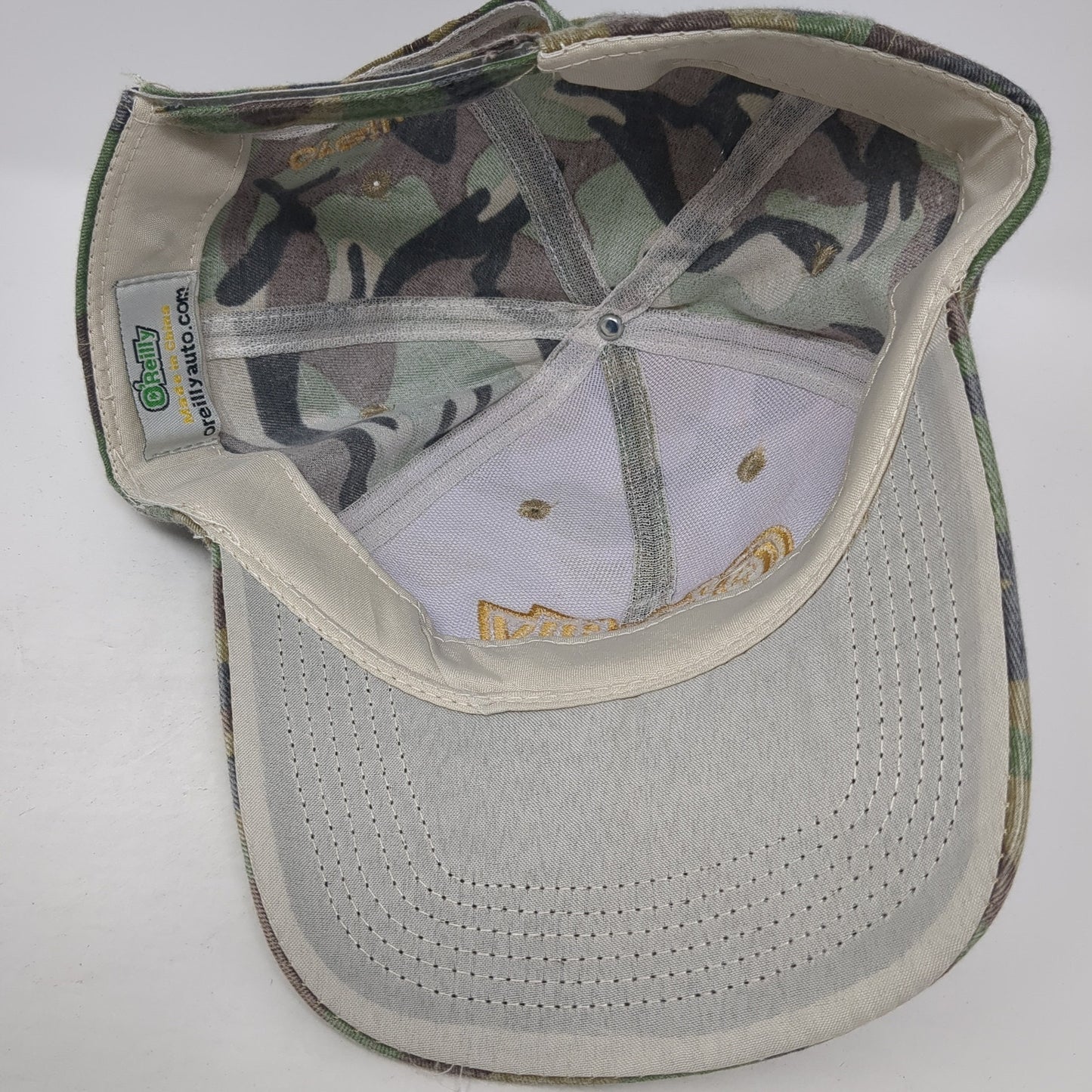 O'Reilly Auto Parts Strapback Baseball Cap Multicolor OS Adjustable Camouflage