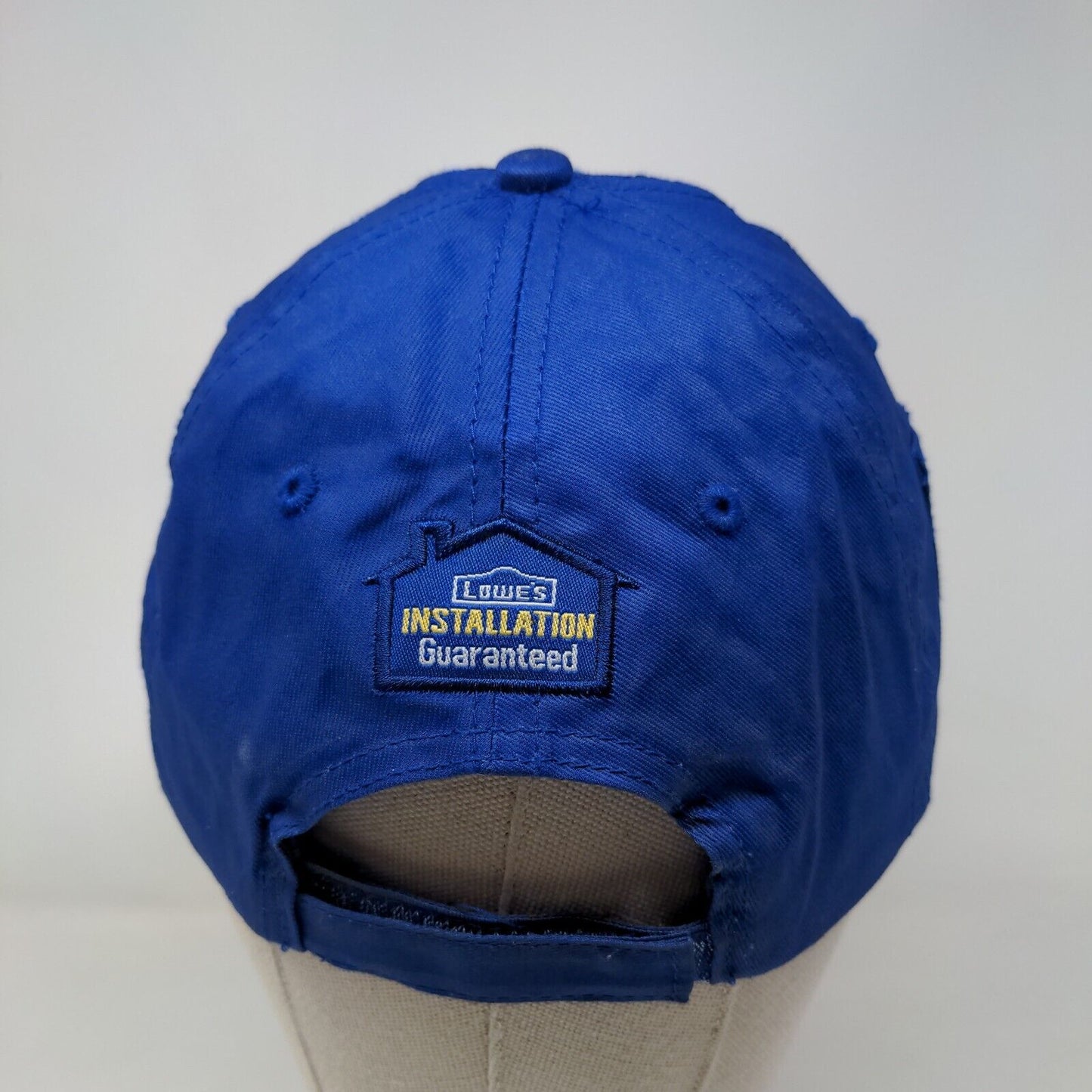 James Hardie Lowe's Strapback Hat Blue One Size Adjustable Embroidered Cotton