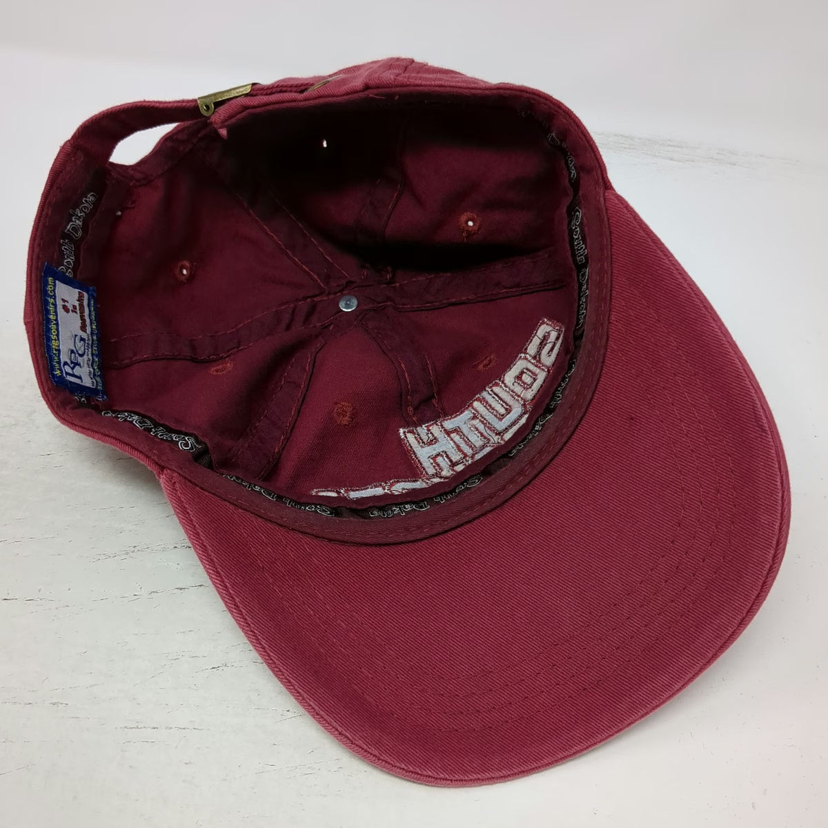 RPG South Dakota Red Baseball Cap One Size Embroidered Strapback Souvenir Hat