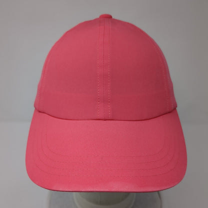 Apana Ponyback Strapback Hat Pink One Size Adjustable Breathable Mesh Blank