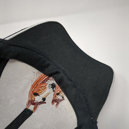 Horse And Foal Strapback Hat Black One Size Embroidered Headwear Sara