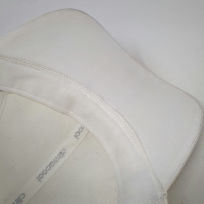 Adidas Baseball Cap White One Size Climacool Perforated 3-Stripe Strapback Hat