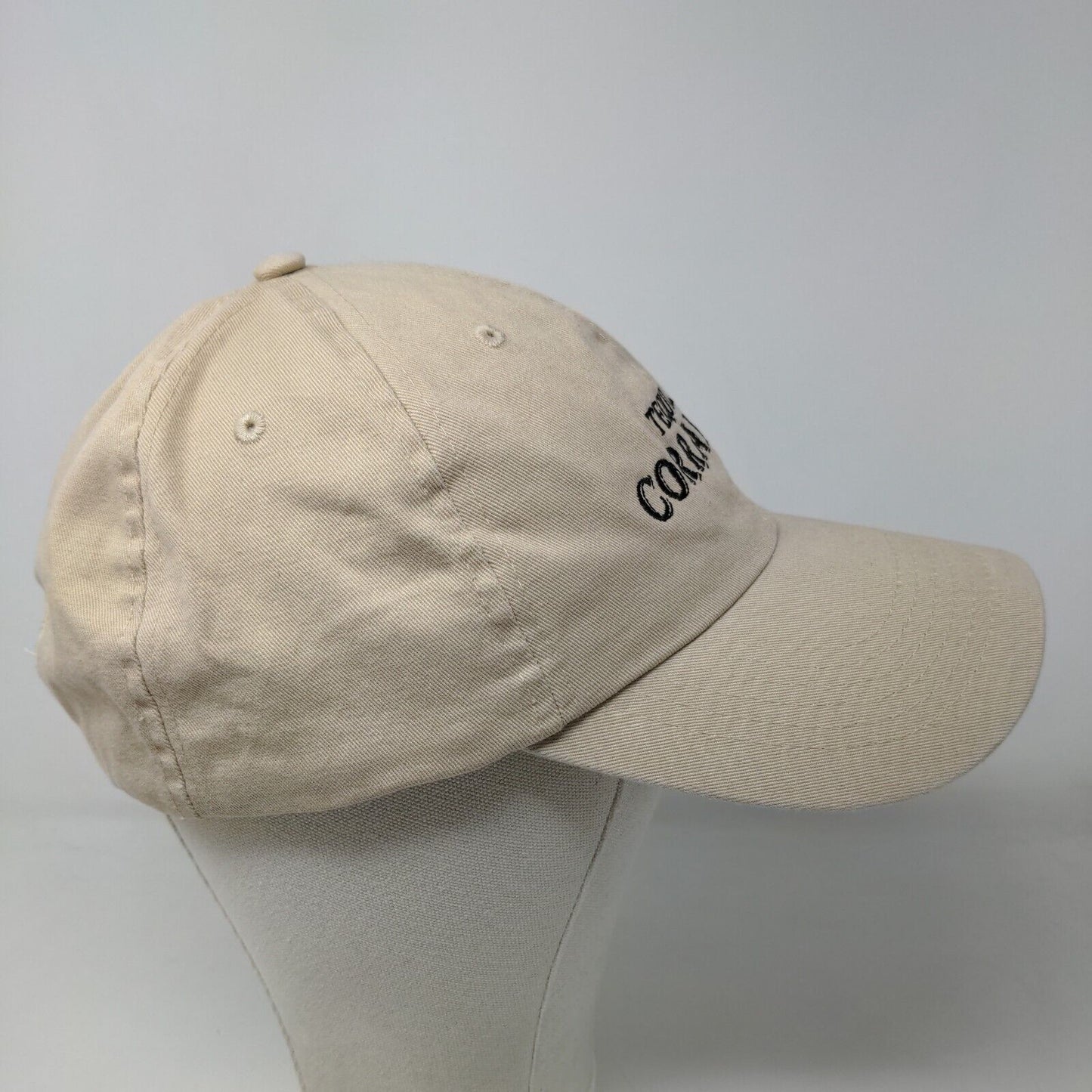 Apollo Men's Slideback Hat Tan Adjustable Tequila Corralejo Embroidered Logo