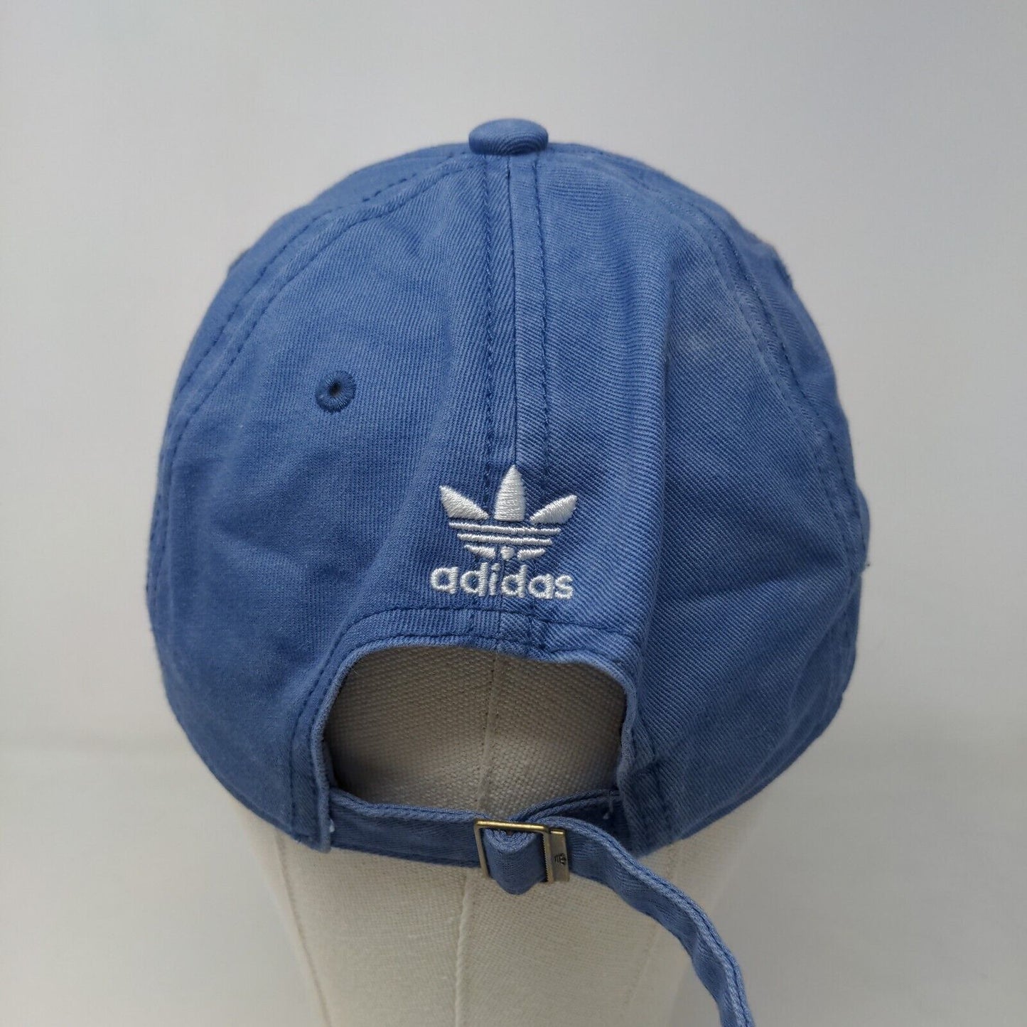 Adidas Men's Slideback Hat Blue Size OSFM Embroidered Trefoil Logo Cotton