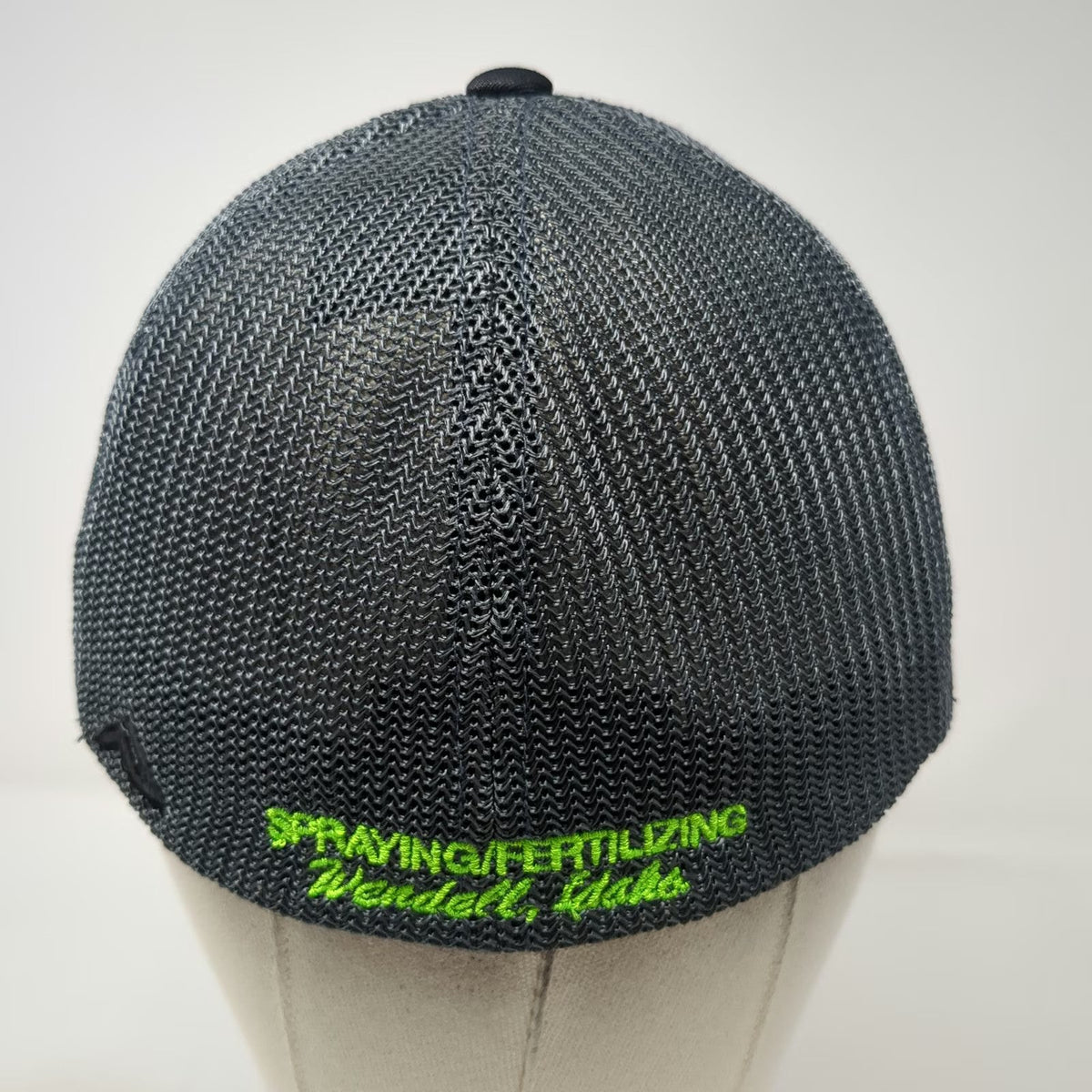 Pacific Headwear Baseball Cap Gray 7 3/8 Mesh Back S&D Custom Spraying Idaho Hat