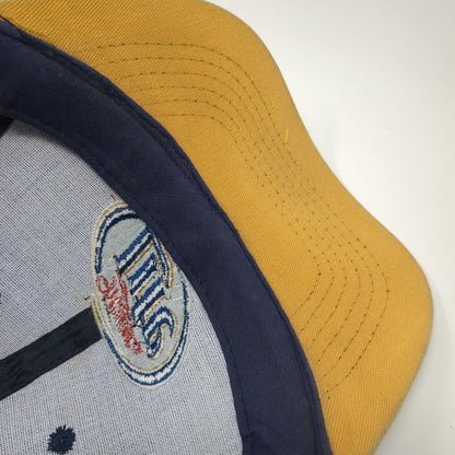 Miller Lite Strapback Baseball Cap Blue One Size Adjustable Embroidered 6 Panel