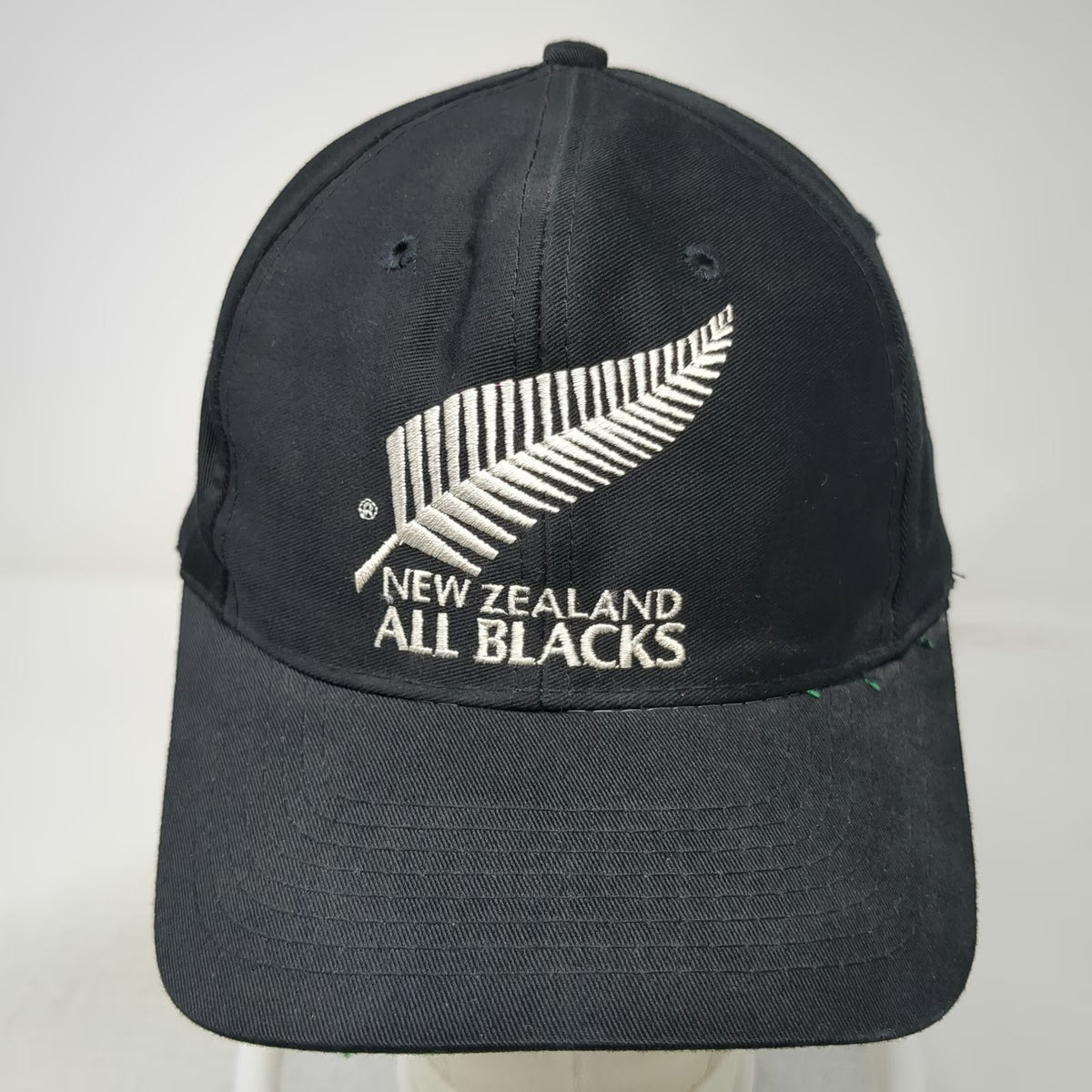 TCC New Zealand All Blacks Baseball Cap Black One Size Snapback Green Underbrim