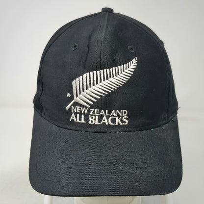 TCC New Zealand All Blacks Baseball Cap Black One Size Snapback Green Underbrim