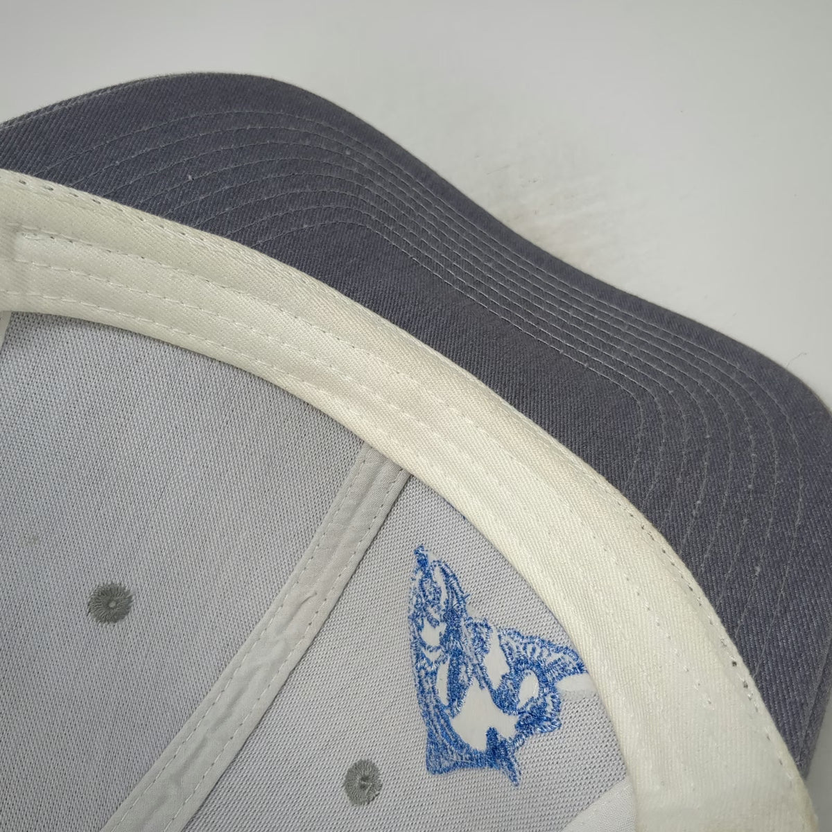 Port Authority Trucker Hat Gray OSFM Mesh Snapback River Buddies Fish Fishing