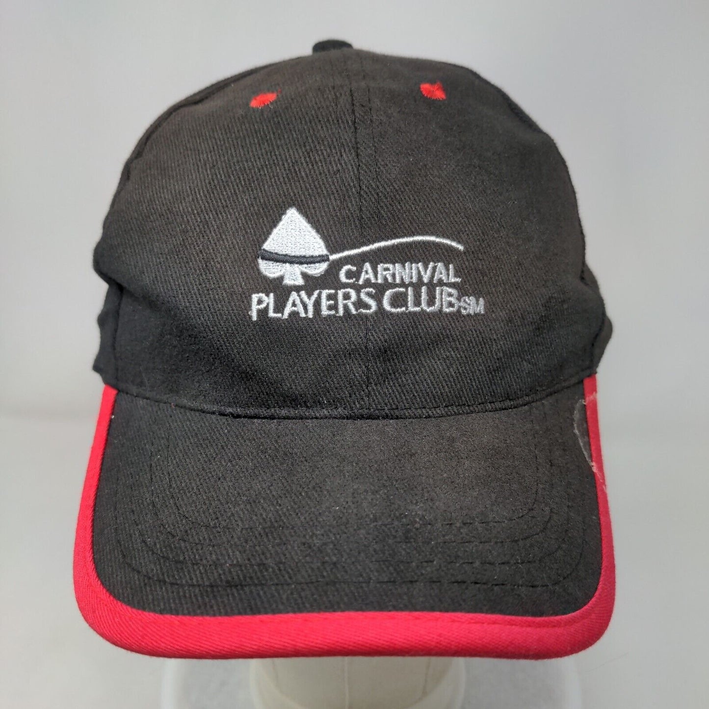 Carnival Players Club Slideback Hat Black One Size Embroidered 6 Panel