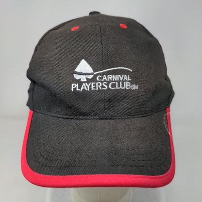 Carnival Players Club Slideback Hat Black One Size Embroidered 6 Panel