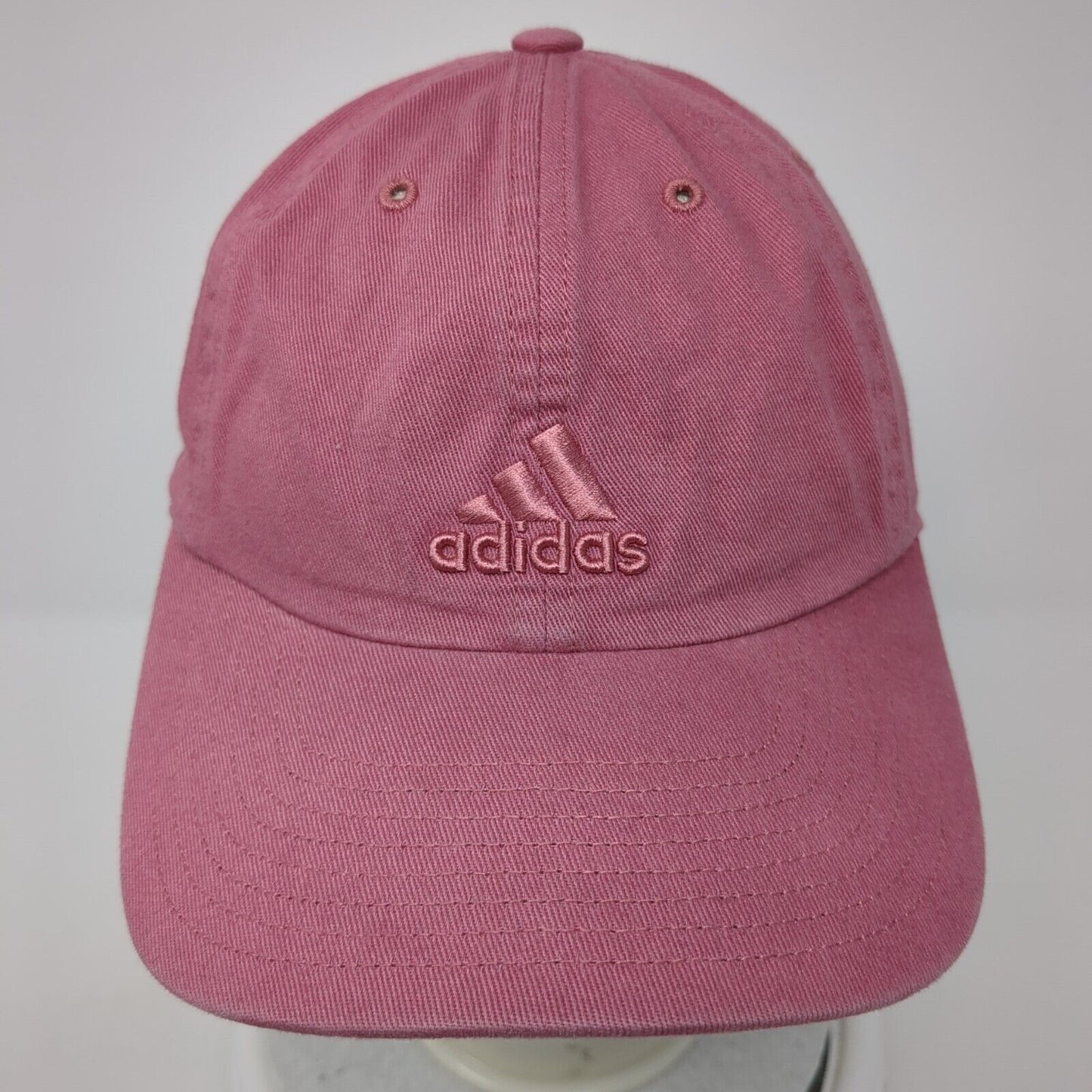 Adidas Climalite Slideback Hat Pink One Size Adjustable Embroidered 6 Panel