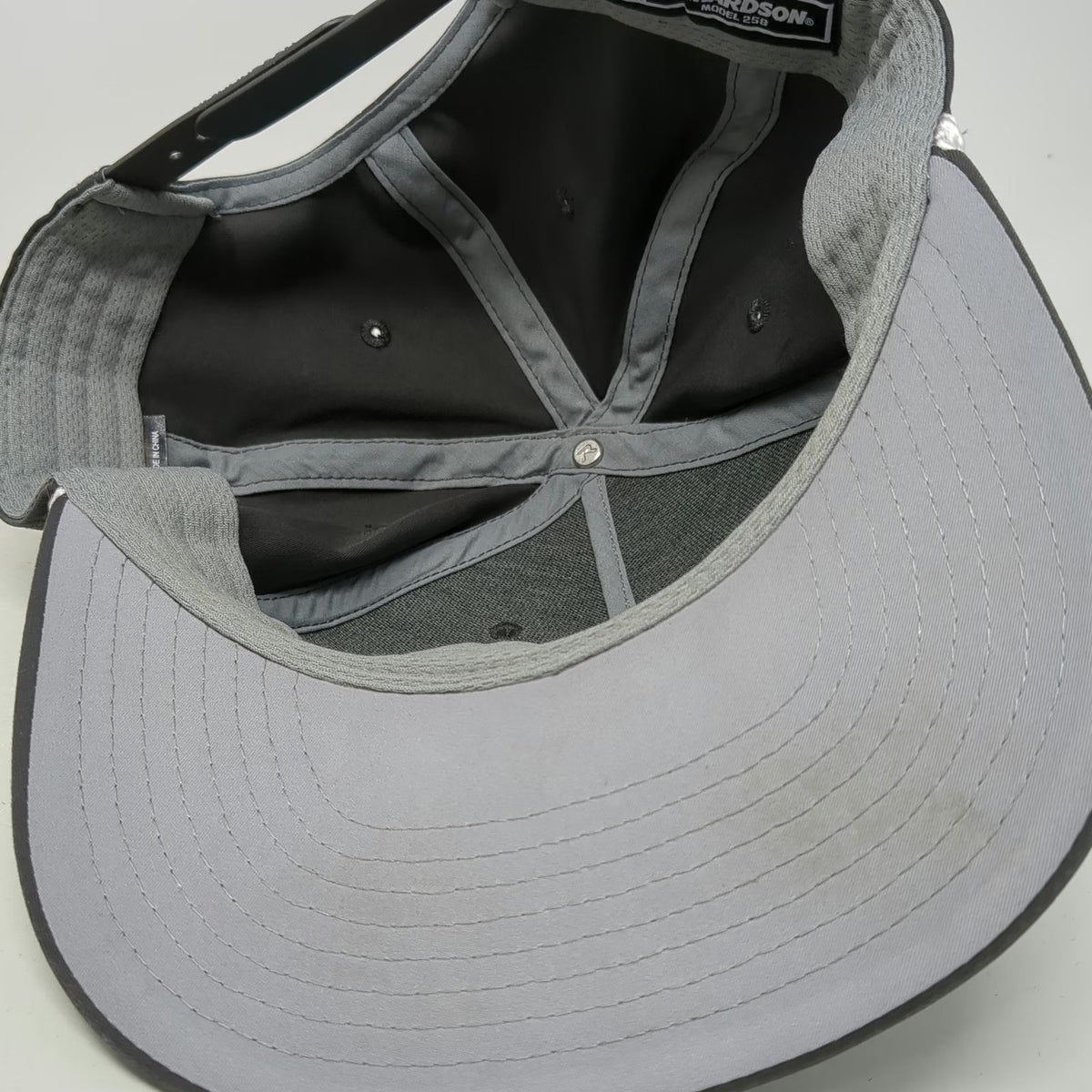 Richardson 5 Panel Gray One Size Snapback Rope Hat DK Constructors Logo