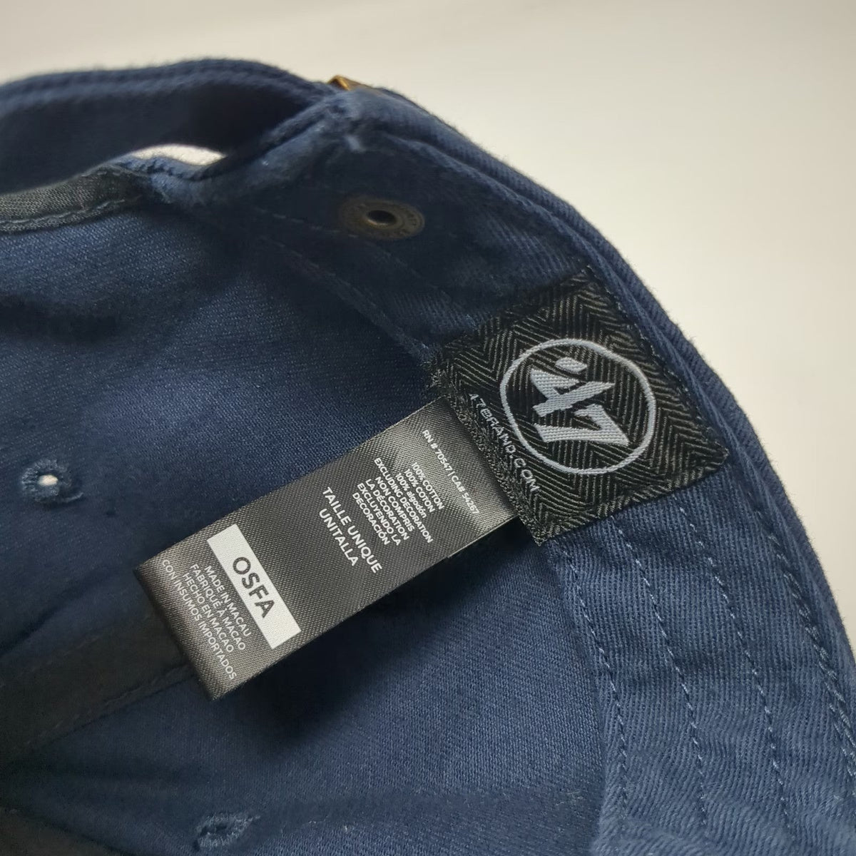 Seattle Kraken NHL 47 Brand Blue One Size Baseball Cap Slideback Cotton Logo Hat
