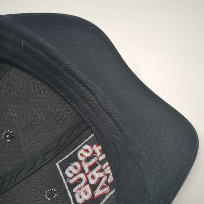 Substratum Snapback Trucker Hat Black OS Adjustable Mesh Back Port Authority