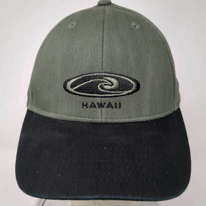 Hawaiian Headwear Baseball Cap Green One Size Hawaii ABC Surfwear Wave Logo Hat
