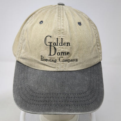 American Needle Snapback Beige One Size Golden Dome Brewing Co Two Tone Hat