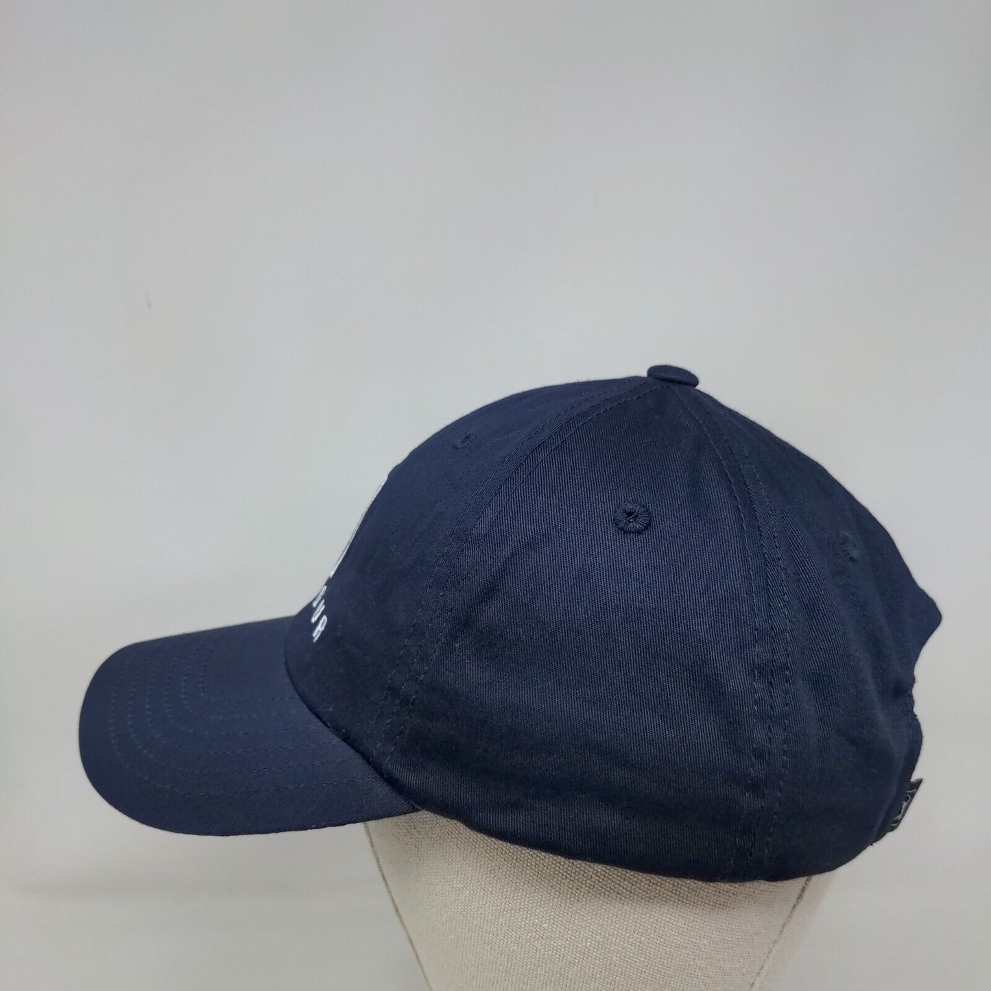 PGA Tour Strapback Hat Blue One Size Adjustable Embroidered Vented Holes 6 Panel