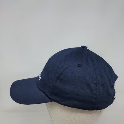 PGA Tour Strapback Hat Blue One Size Adjustable Embroidered Vented Holes 6 Panel