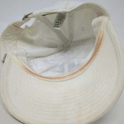 Nike Baseball Cap White One Size Futura Logo Embroidered Slideback Strap Hat