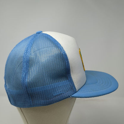 Blue Trucker Hat St. Thomas Virgin Islands Mesh Back Souvenir Palm Tree Vintage