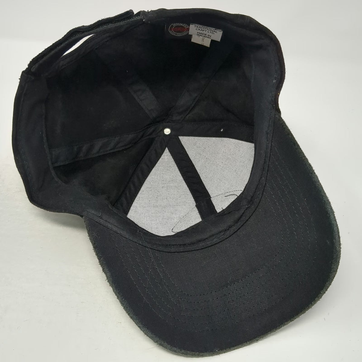 Traditional Craft Guinness Suede Leather Black Baseball Cap One Size Ireland Hat