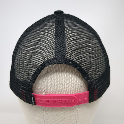 Fatal Trucker Hat Black One Size Skull Pink Bow Lightning Bolts Snapback