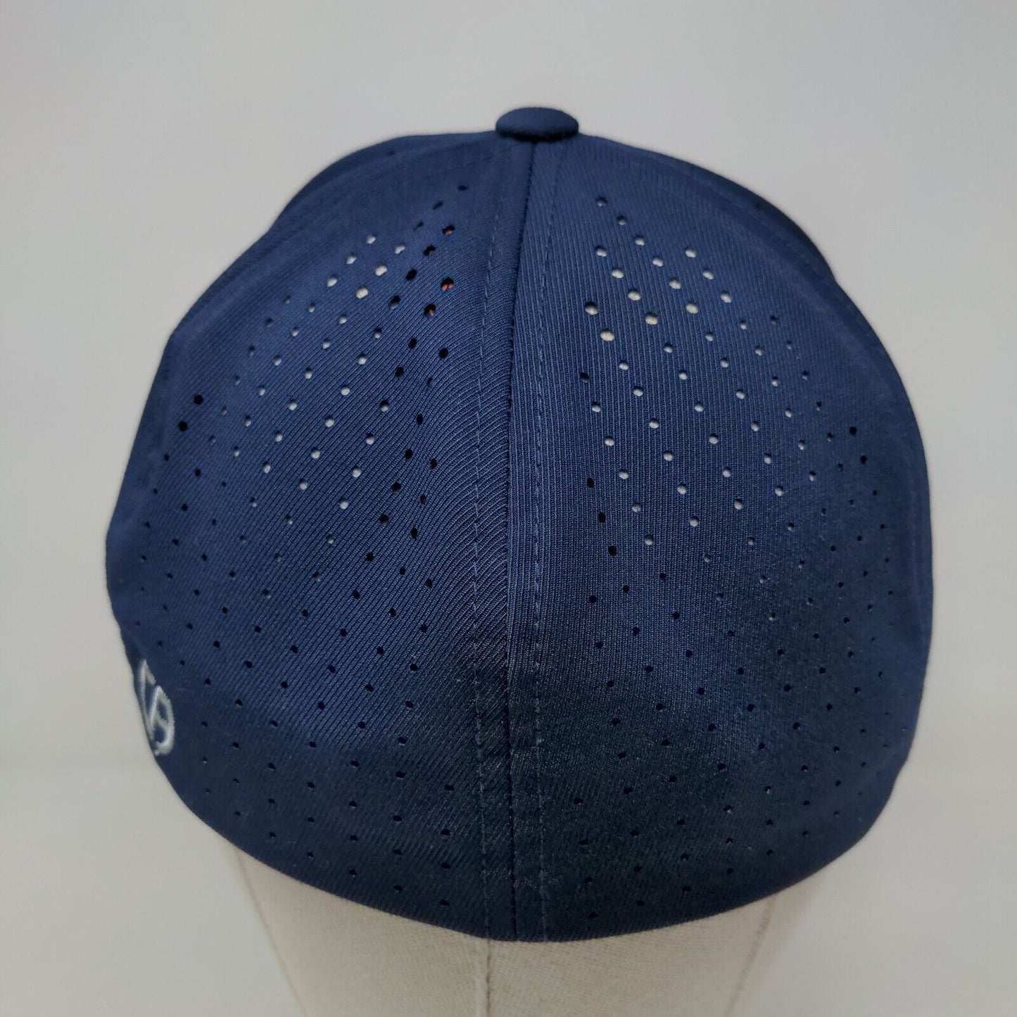 Cap America Premium Line Men's Fitted Hat Blue Size S-M Embroidered Flag Logo
