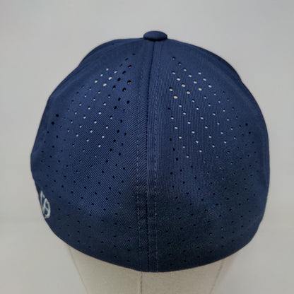 Cap America Premium Line Men's Fitted Hat Blue Size S-M Embroidered Flag Logo