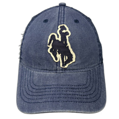 Legacy Trucker Hat Blue One Size Jackson Hole Wyoming Bronco Snapback Mesh
