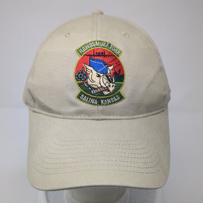 Hawgsmoke 2008 Salina Kansas Baseball Cap Brown One Size Adjustable Embroidered