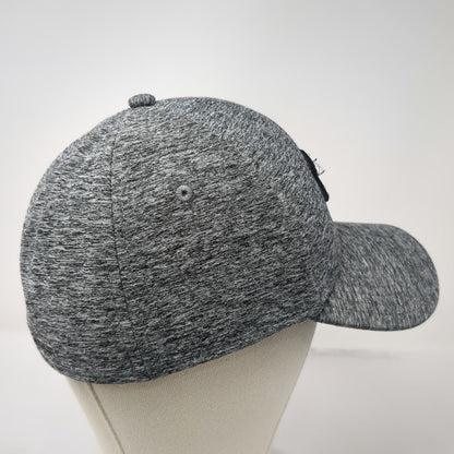 Under Armour Baseball Cap Gray L Heathered Stretch Fit Athletic Logo Golf Hat
