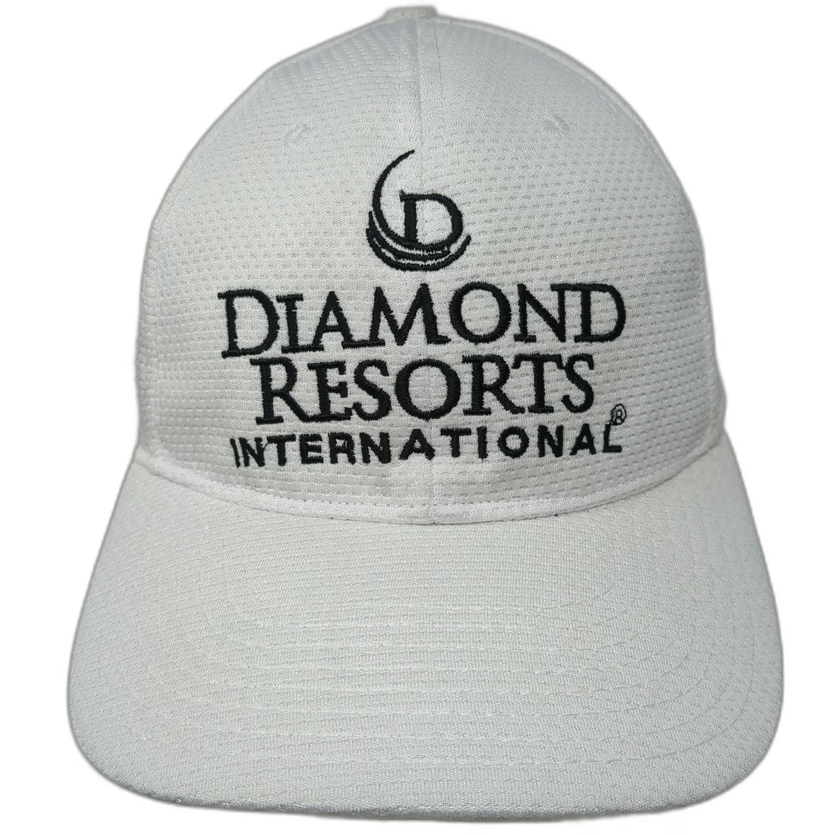 Baseball Cap White One Size Diamond Resorts International Strapback Hat Mesh