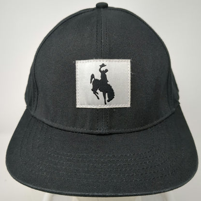 Jackson Hole Baseball Cap Black OSFM Strapback Organic Cotton Canvas Hat Bronco