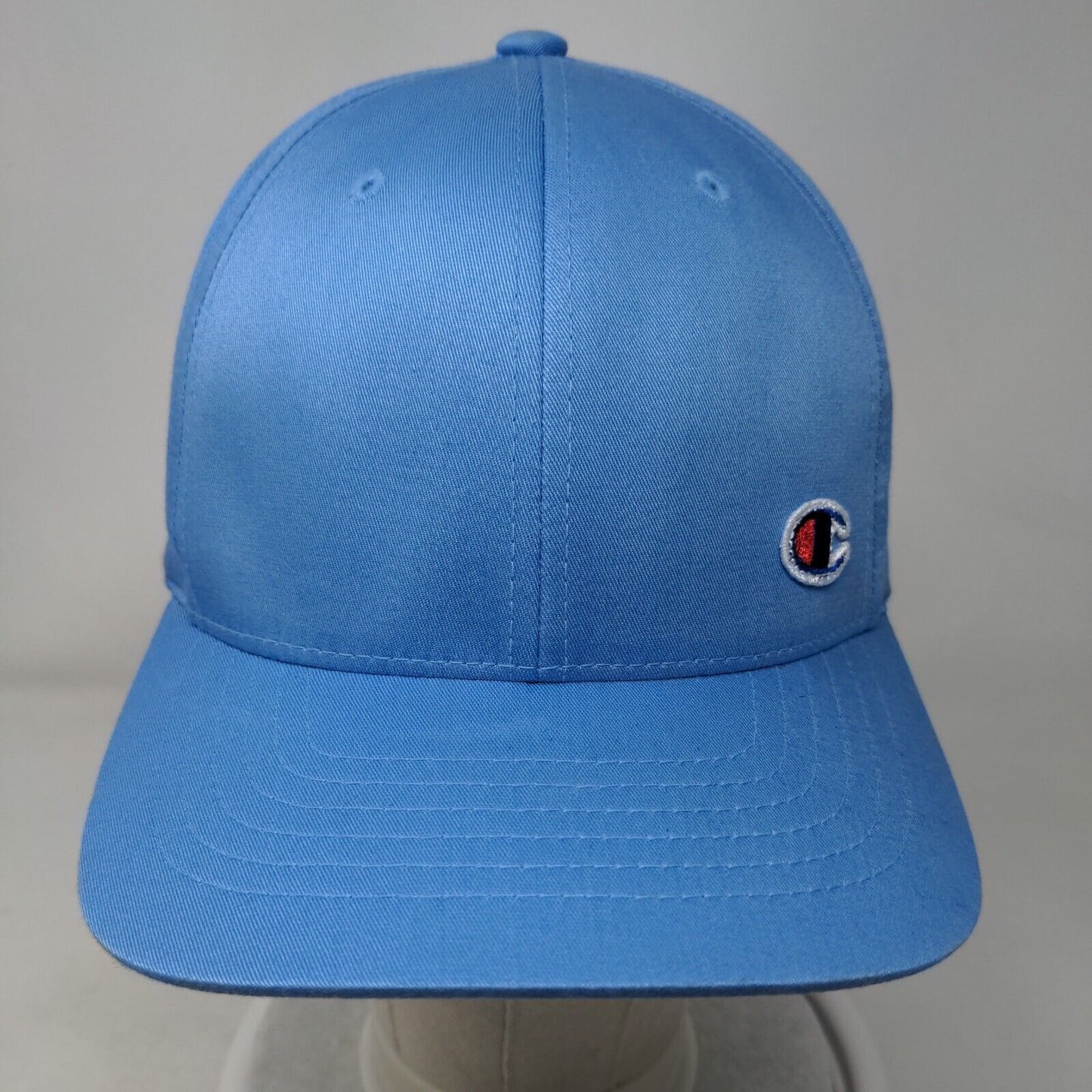 Champion C Logo Fitted Hat Blue Large/XL Embroidered 6 Panel Flexfit