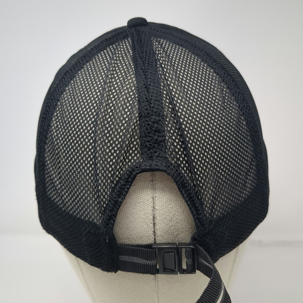 All In Motion Baseball Cap Black One Size Mesh Back Reflective Adjustable Hat