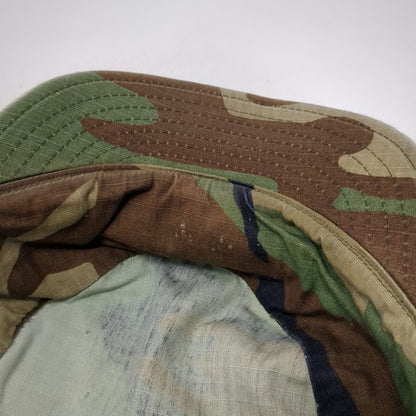 Green Brown Black Army Cap One Size Woodland Camo Patrol Tactical Hat