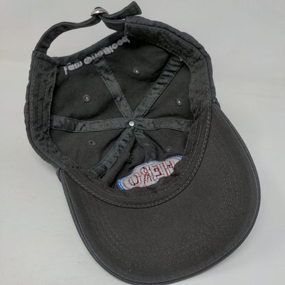 Hero I Am One Blood Slideback Hat Gray One Size Embroidered 6 Panel