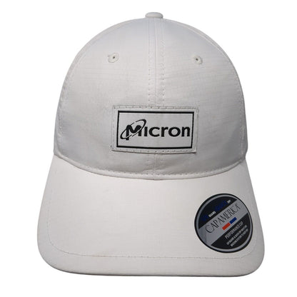 Micron Strapback Hat White One Size Adjustable Cap America Performance