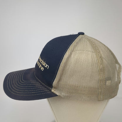 Port Authority Trucker Hat Blue One Size CJ Precision Machine Mesh Snapback