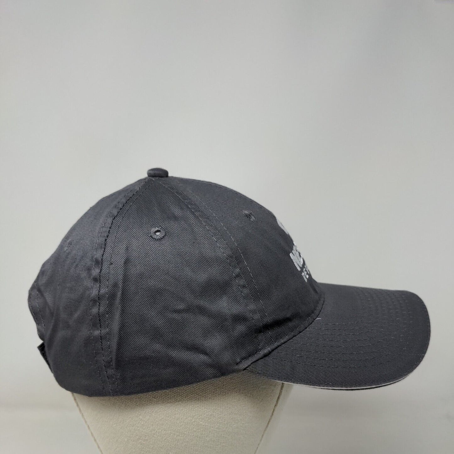 NESCO Resource Strapback Hat Gray One Size Embroidered Port & Company
