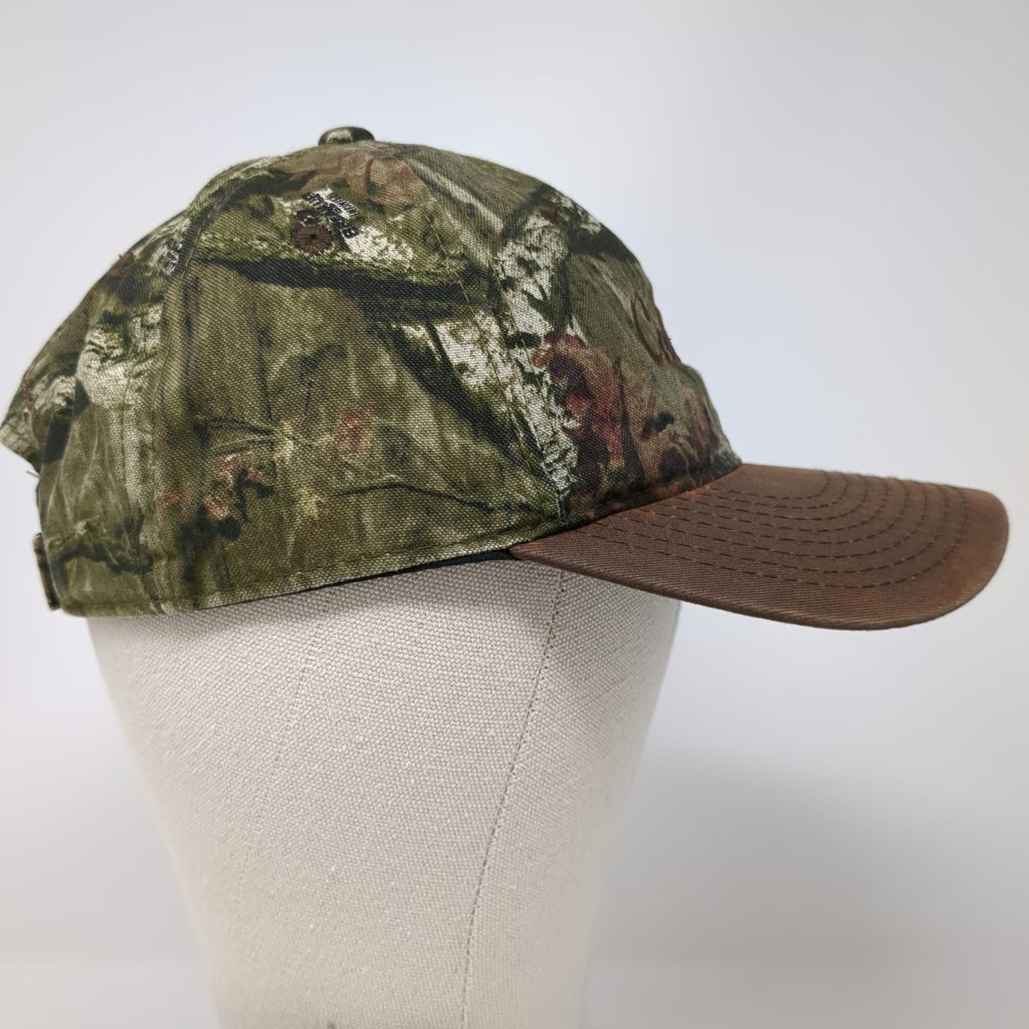 Cabela's Baseball Cap Green Brown Camo One Size Strapback Embroidered Hat