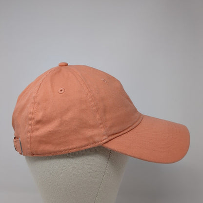 Old Navy Slideback Hat Orange One Size Adjustable Solid 6 Panel Blank