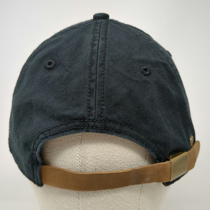 Goodfellow & Co Baseball Cap Black One Size Leather Strap Slideback Blank Hat