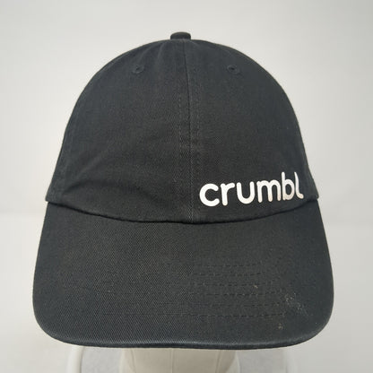 Crumbl Slideback Hat Black One Size Adjustable Solid 6 Panel Outdoor